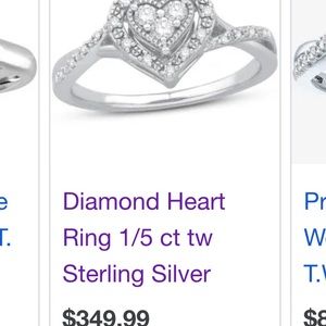 Engagement \ promise ring , real silver , i just want it gone